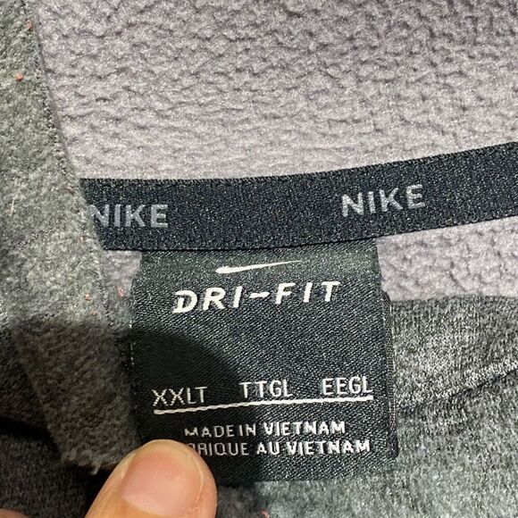 Nike Men's Pullover Hoodie Sweatshirt Active Athletic Long Sleeve Gray XXL Tall - Picture 6 of 12